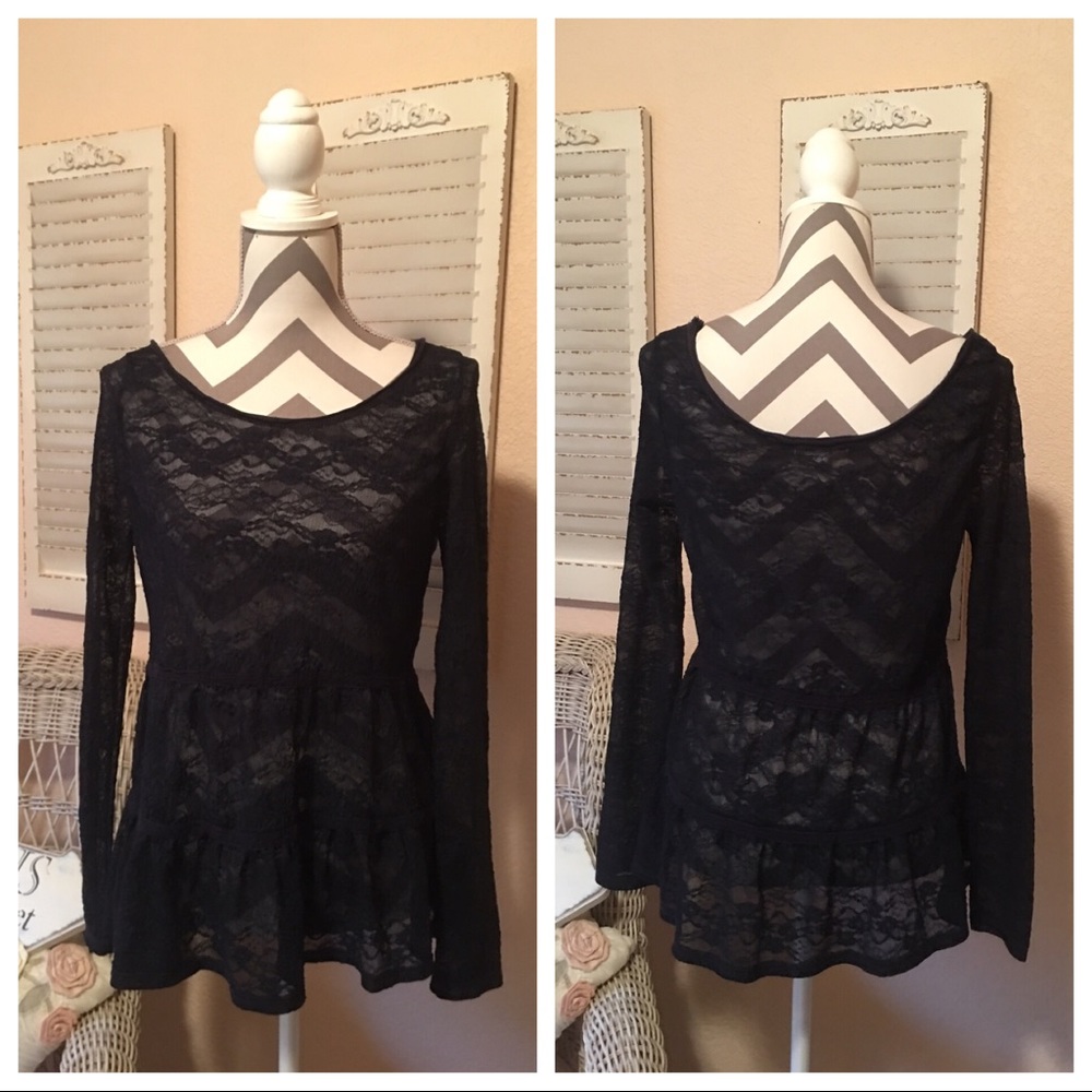 Dark Blue/Navy Lace Blouse